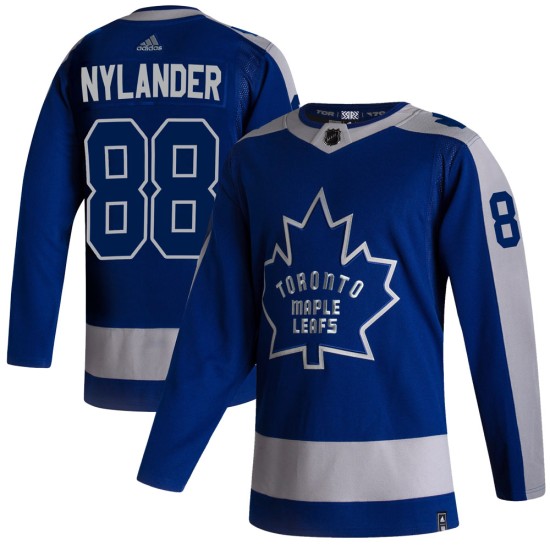 Men's Toronto Maple Leafs William Nylander Adidas Royal - Reverse Retro 2.0  Authentic Player Jersey