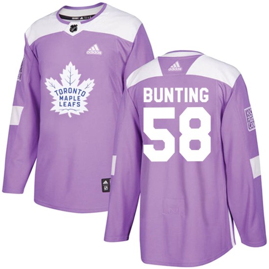Toronto Maple Leafs adidas 2018 Hockey Fights Cancer Blank Practice Jersey  - Purple